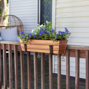 Bloom Box Garden Growing Kit with Clamp-On Brackets Flower Box Brackets