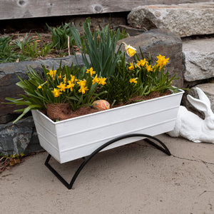 Bloom Box Garden Growing Kit with Odette Stand Flower Box Brackets