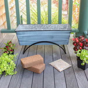 Bloom Box Garden Growing Kit with Odette Stand Flower Box Brackets