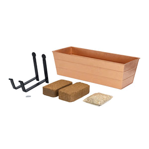 Bloom Box Garden Growing Kit with Wall Brackets Flower Box Brackets