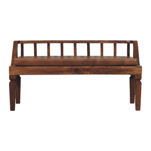 Bordeaux Leather Bench Bench