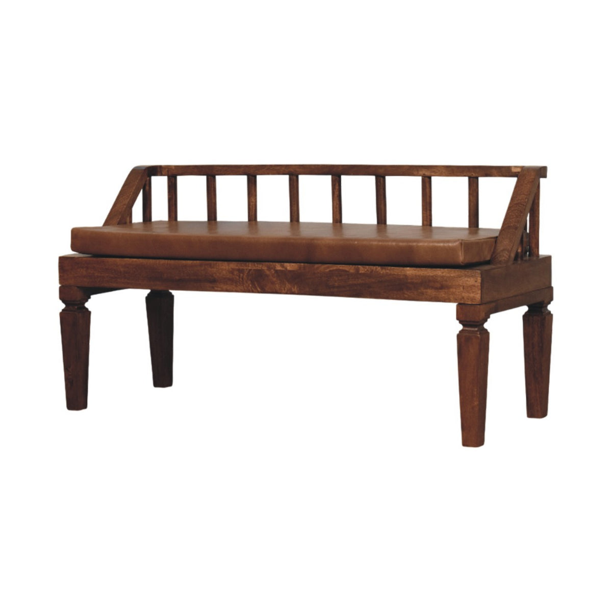 Bordeaux Leather Bench Bench