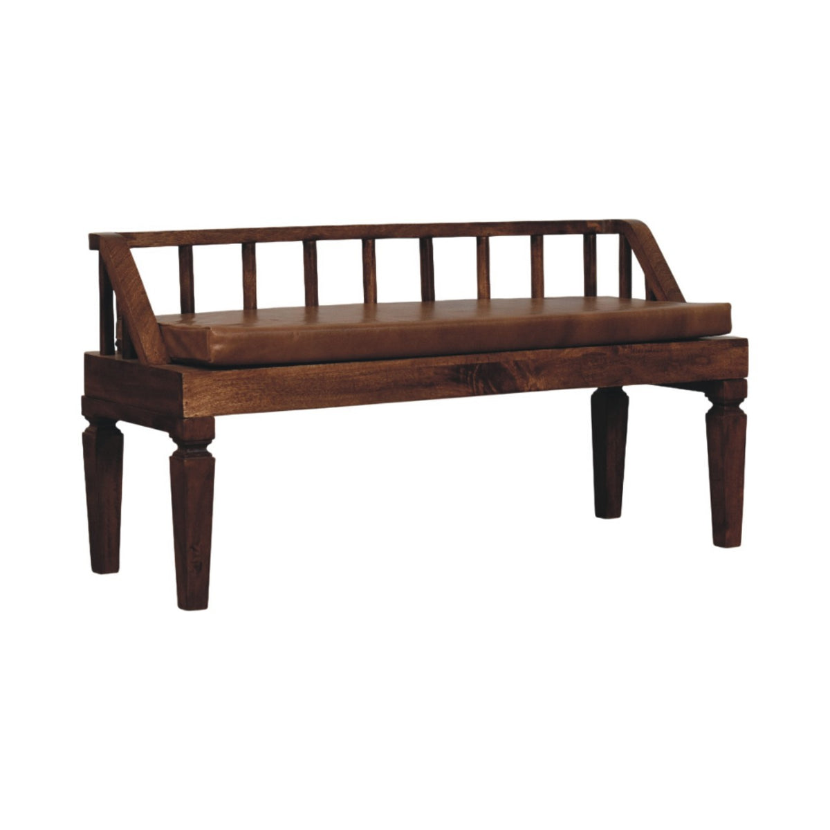 Bordeaux Leather Bench Bench