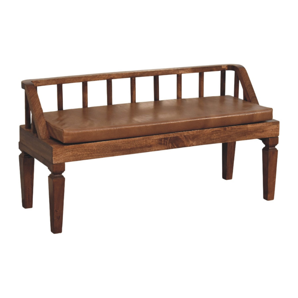 Bordeaux Leather Bench Bench