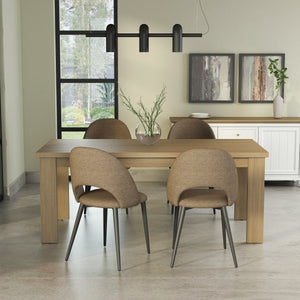 Brentford Dining Table - Light Brown Susan