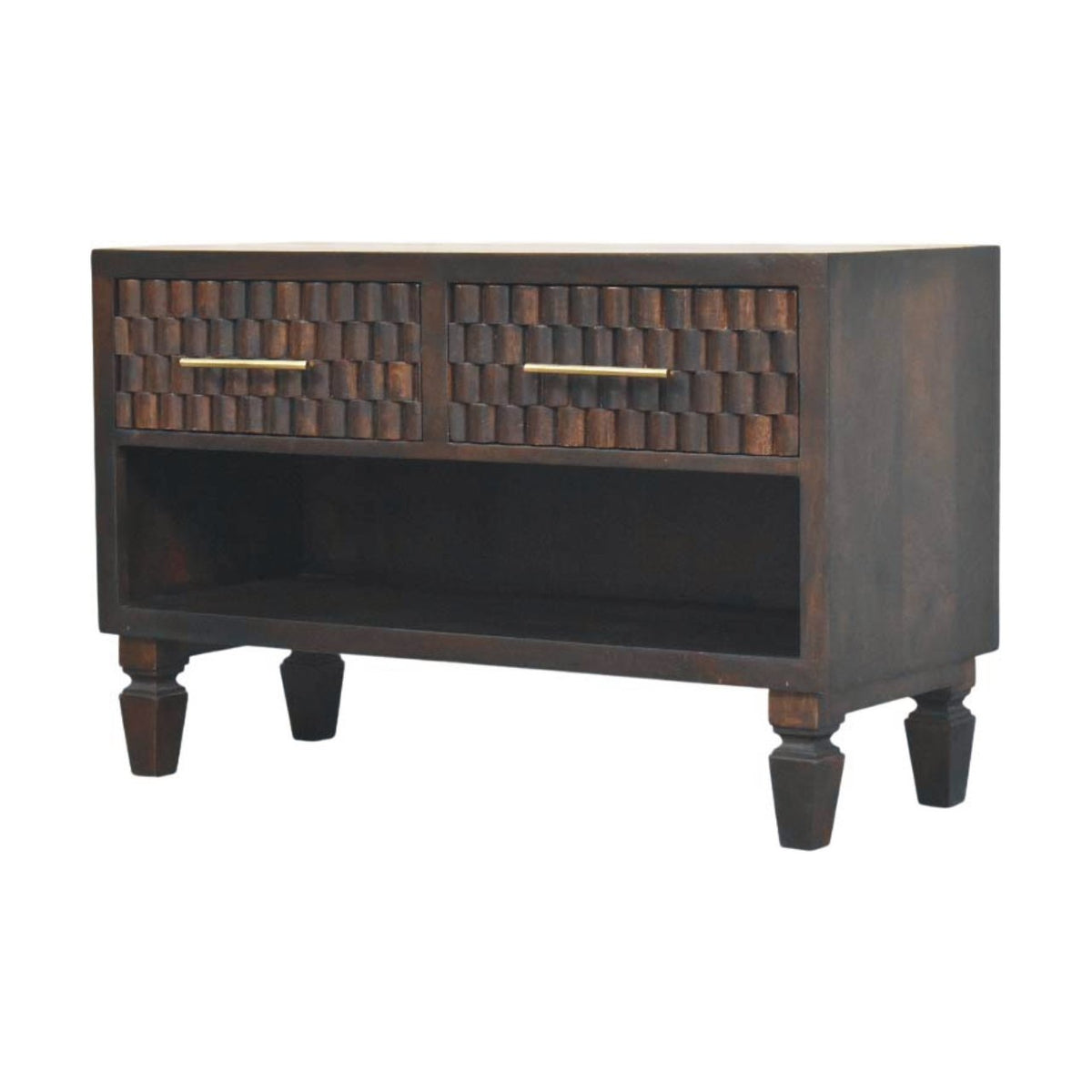 Cadiz Carved Shoe Storage Bench Bench