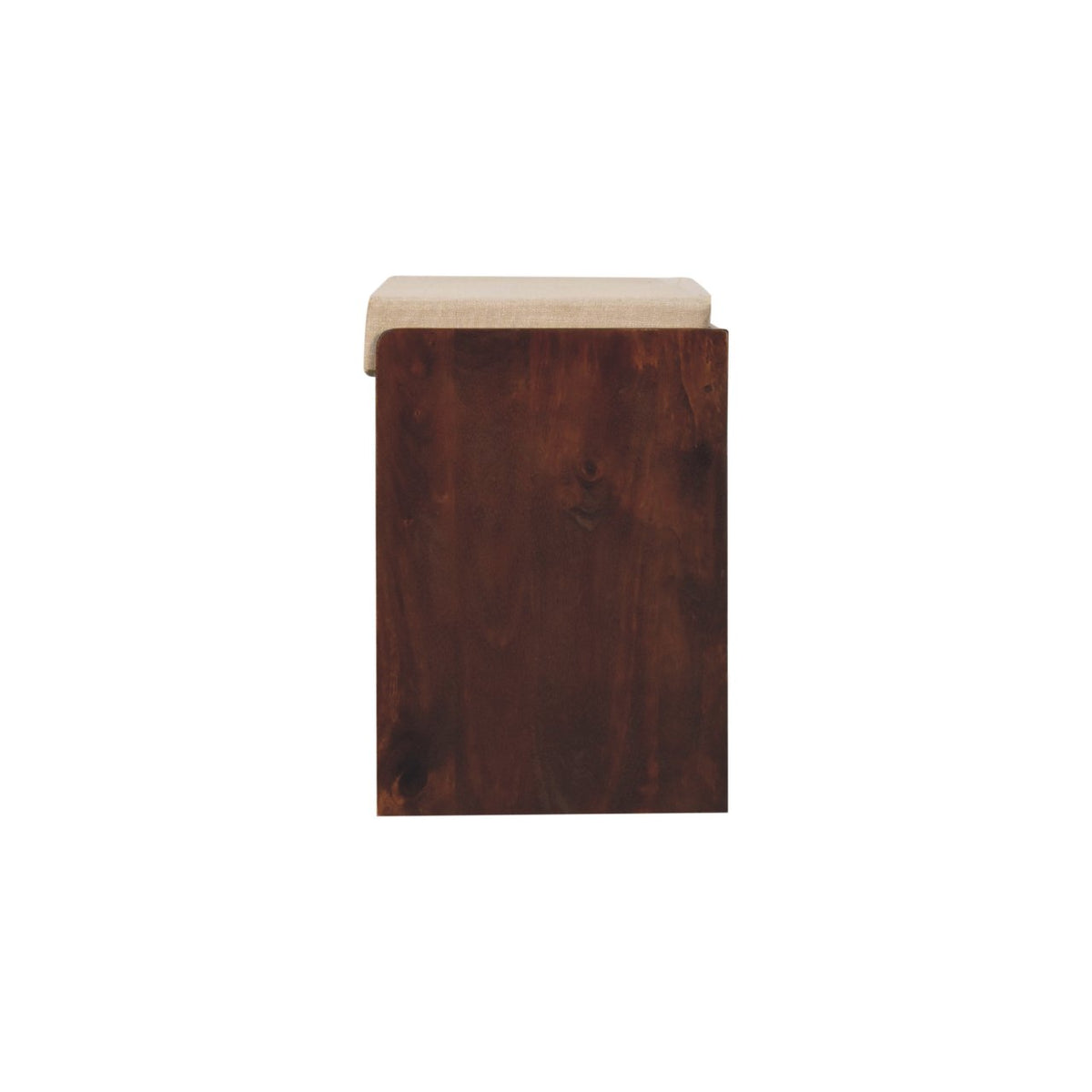 California Walnut & Mud Linen Pull Out Shoe Bench Bench