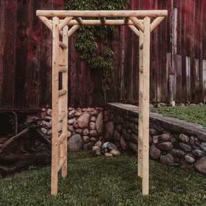 Cedar Log Arbor - Large Log Arbor