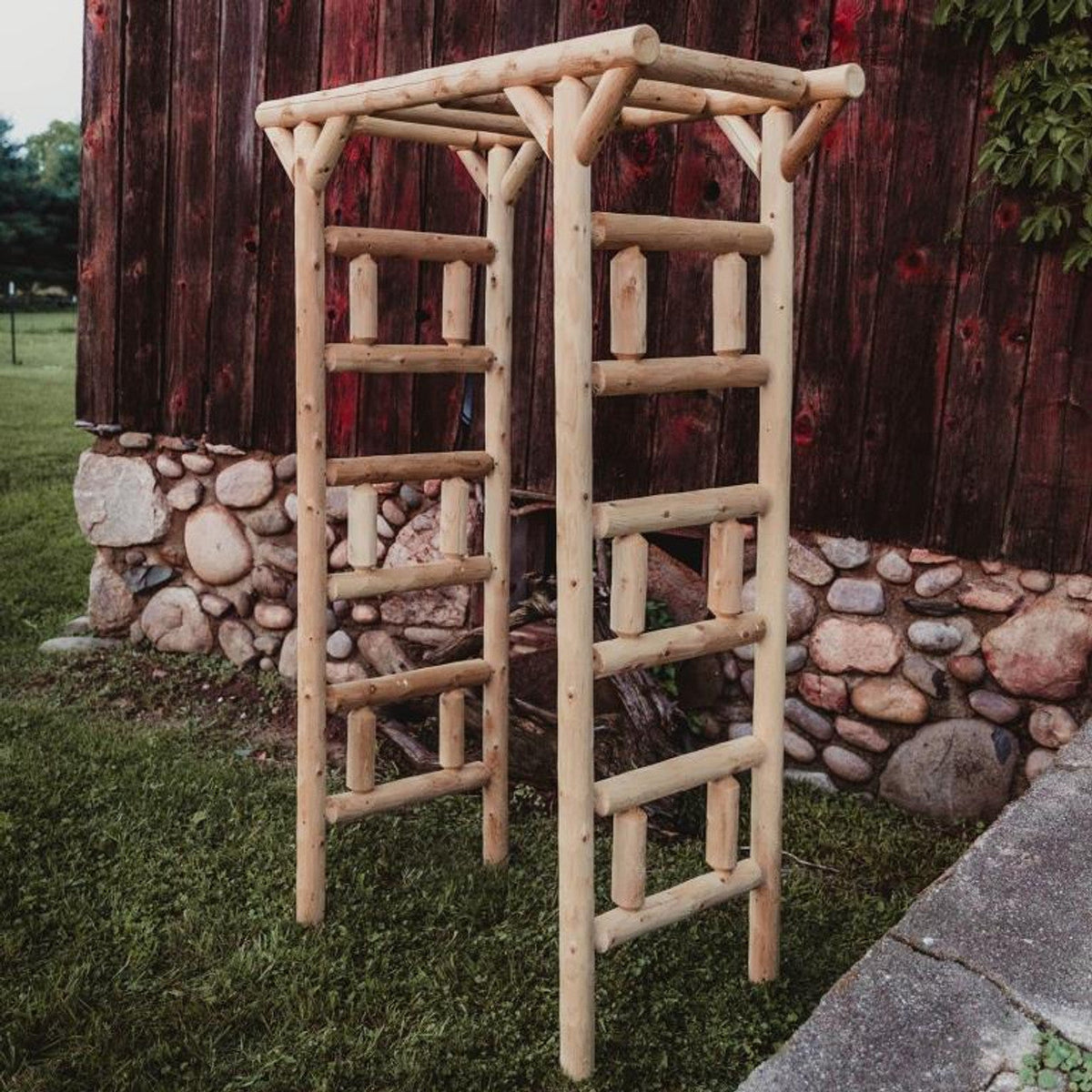 Cedar Log Arbor - Large Log Arbor