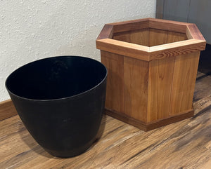 Cedar Pot Cover – Octagon Deck Planter Planters Box