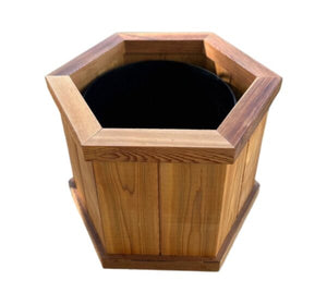 Cedar Pot Cover – Octagon Deck Planter Planters Box