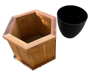 Cedar Pot Cover – Octagon Deck Planter Planters Box