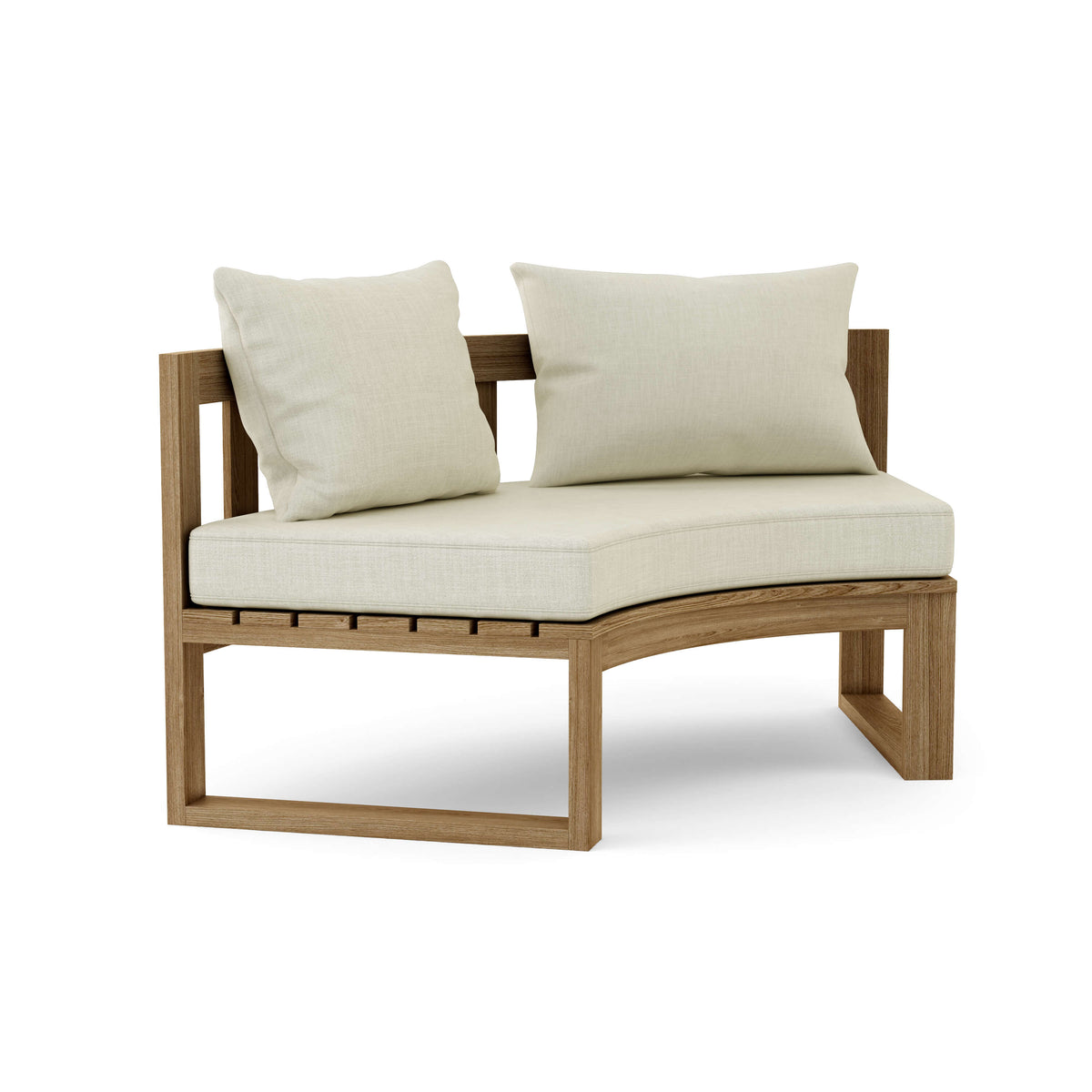 Circular Modular Deep Seating – Premium Teak Comfort Meets Custom Style Susan