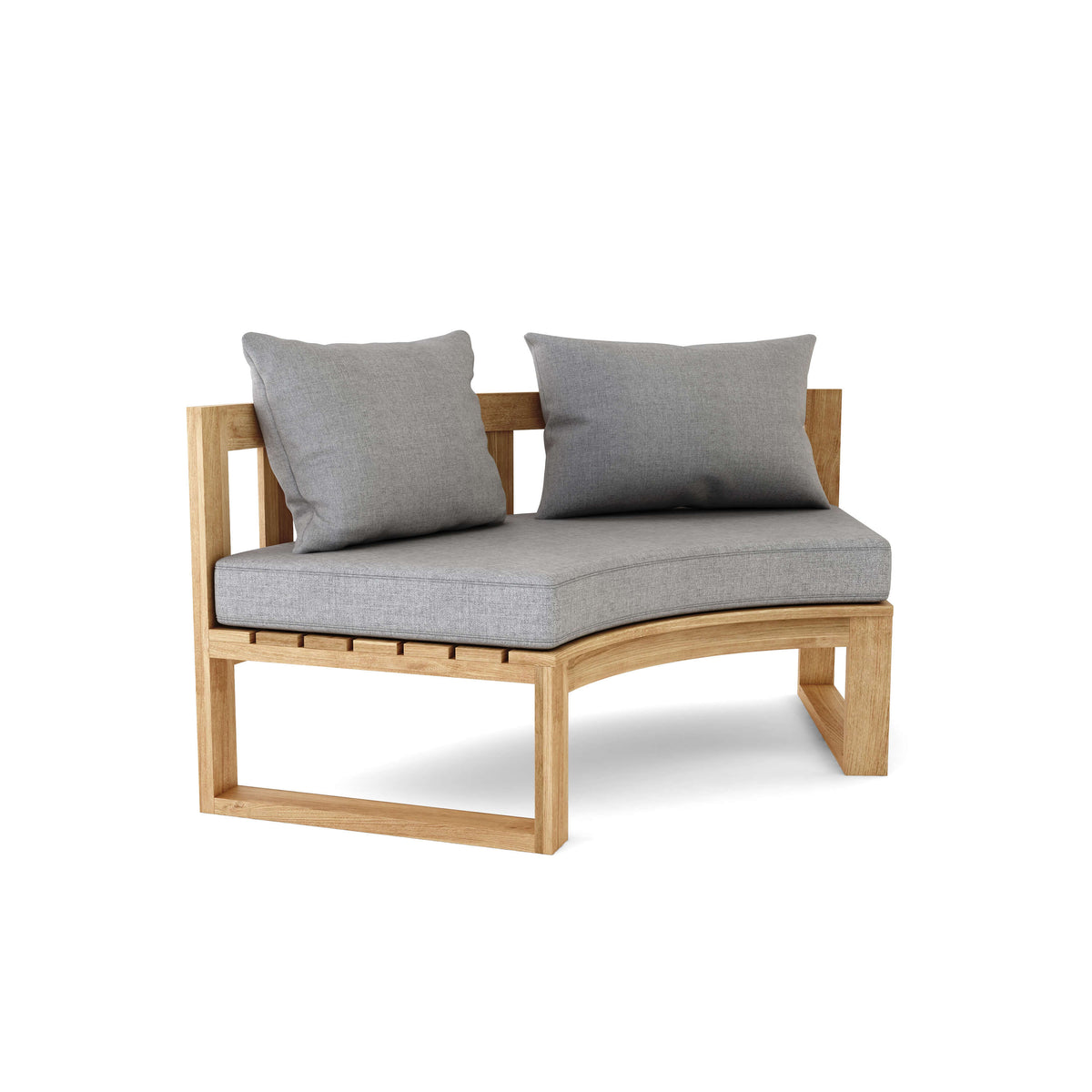 Circular Modular Deep Seating – Premium Teak Comfort Meets Custom Style Susan