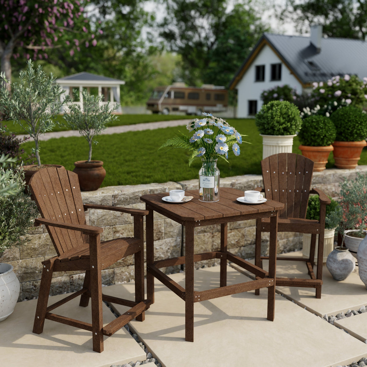 Classic 3-Piece Counter Set Dining Set