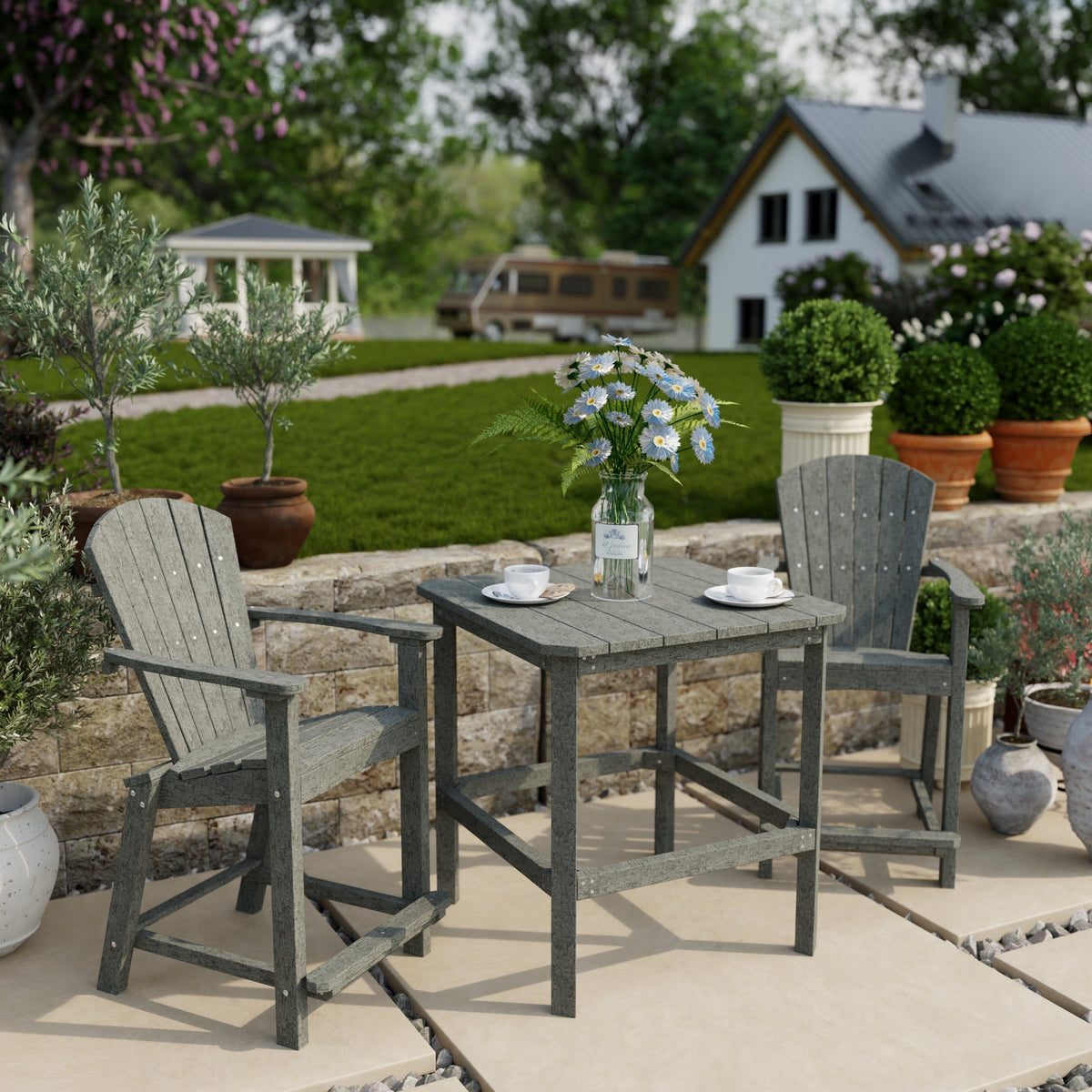 Classic 3-Piece Counter Set Dining Set