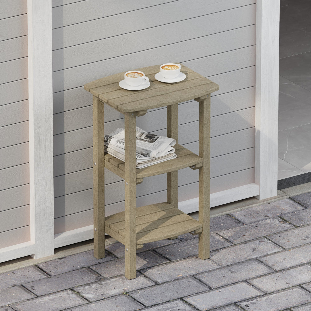 Classic 3 Shelf Side Table Outdoor Table