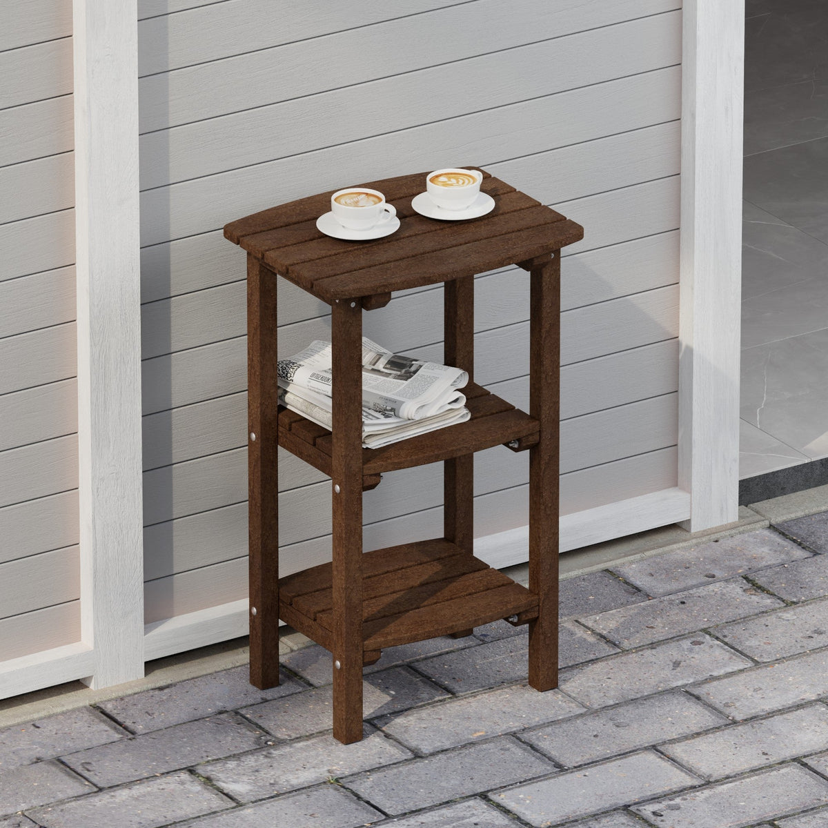 Classic 3 Shelf Side Table Outdoor Table