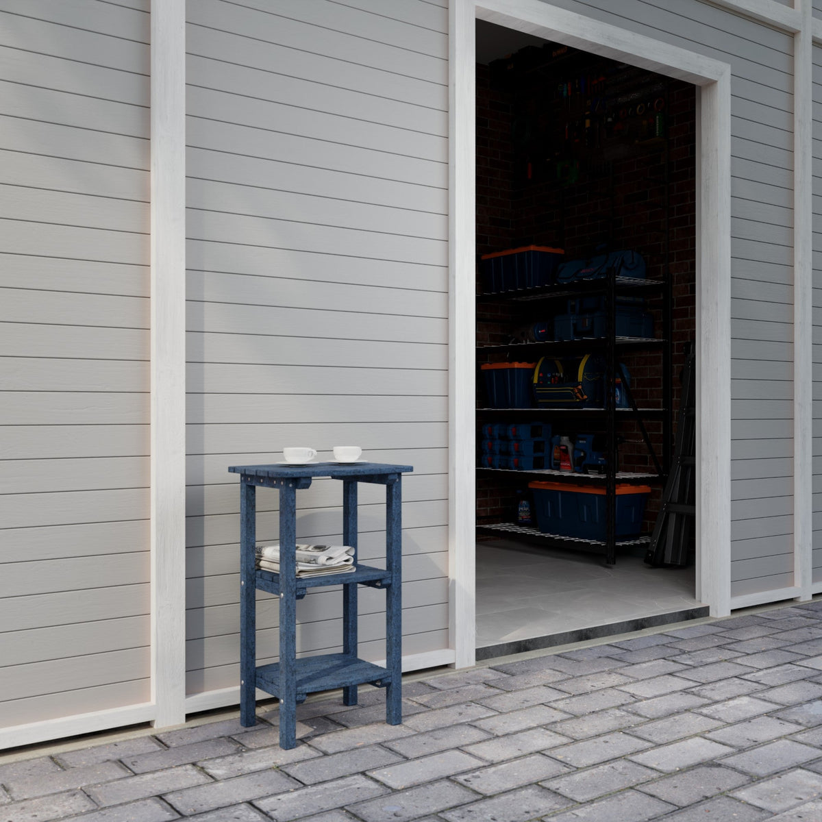 Classic 3 Shelf Side Table Outdoor Table