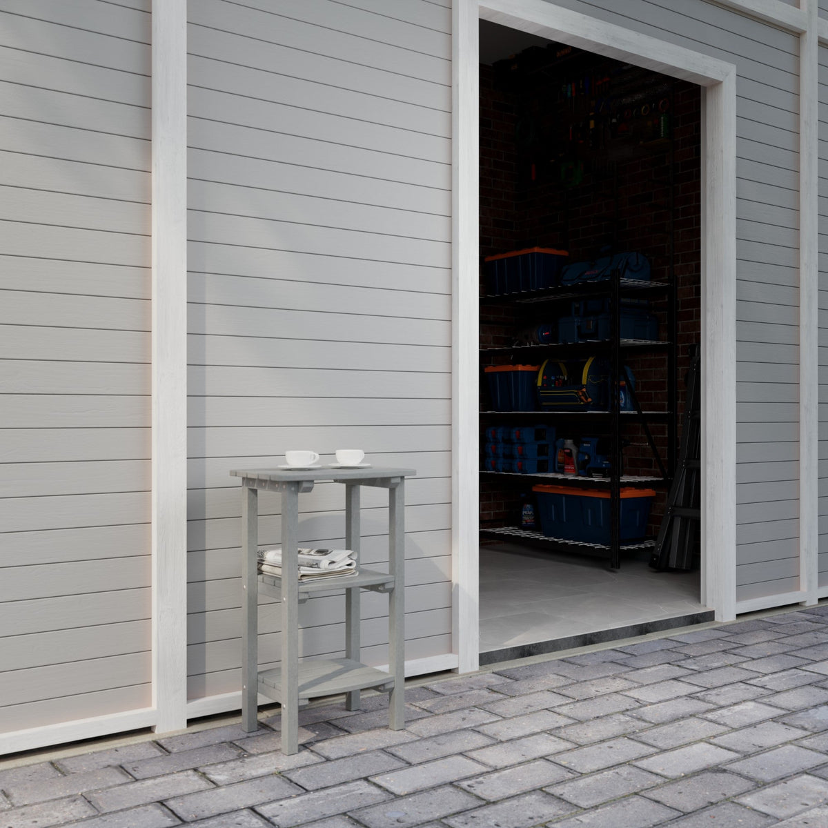 Classic 3 Shelf Side Table Outdoor Table