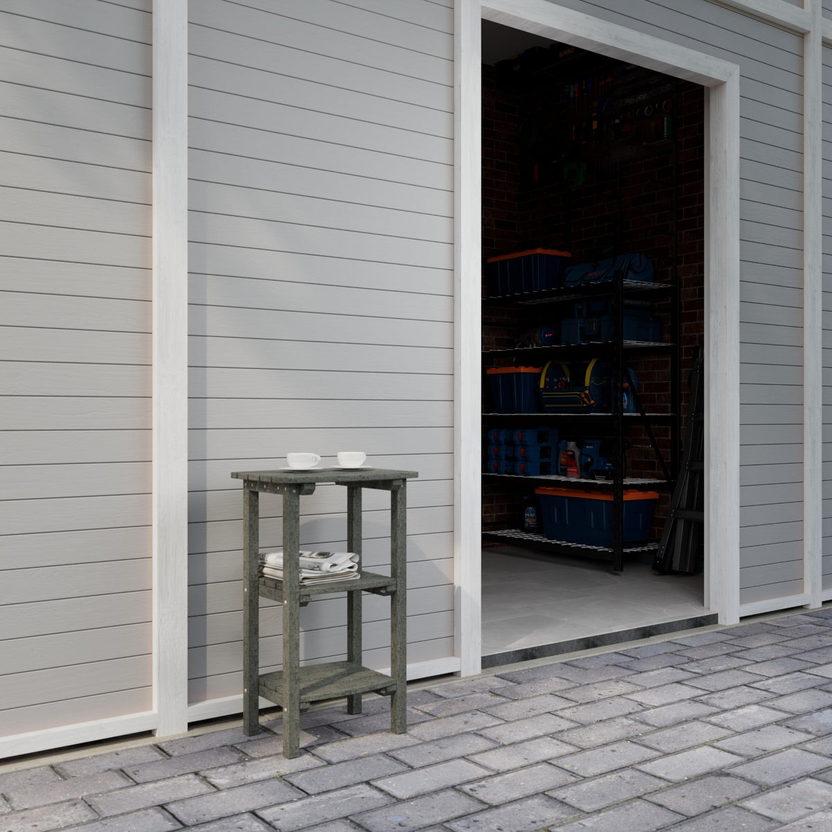 Classic 3 Shelf Side Table Outdoor Table