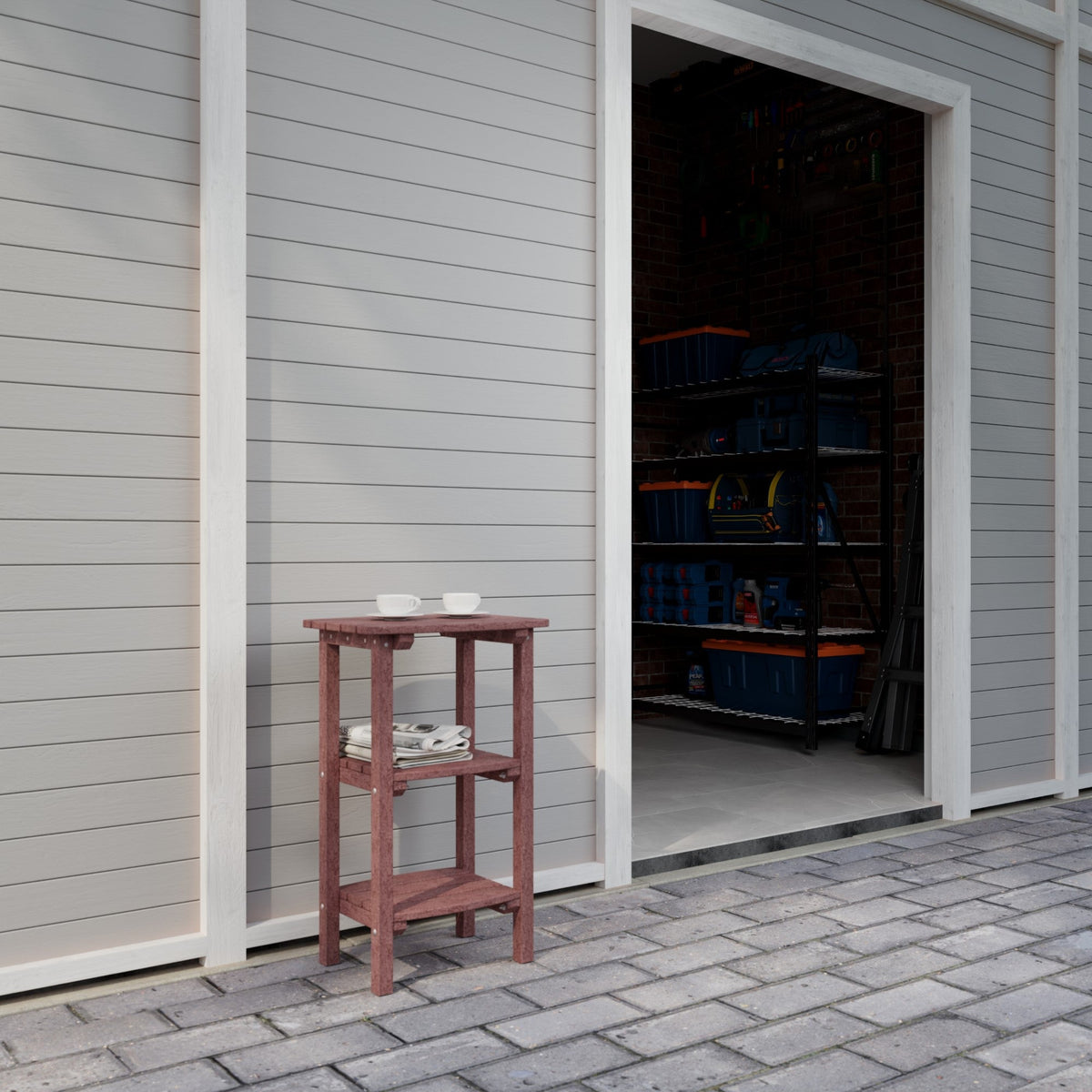 Classic 3 Shelf Side Table Outdoor Table