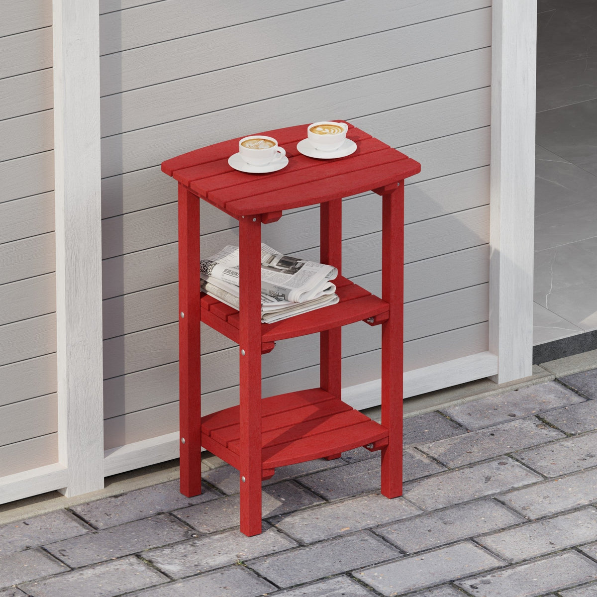 Classic 3 Shelf Side Table Outdoor Table
