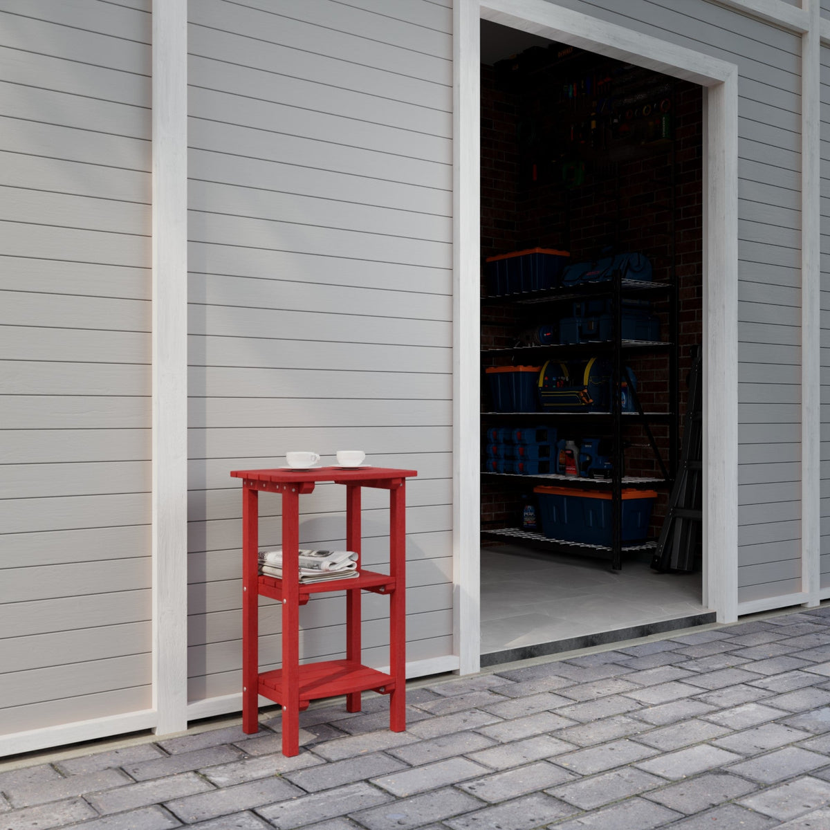 Classic 3 Shelf Side Table Outdoor Table