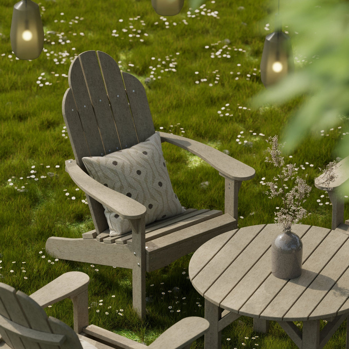 Classic 33" Round Conversation Table Outdoor Table