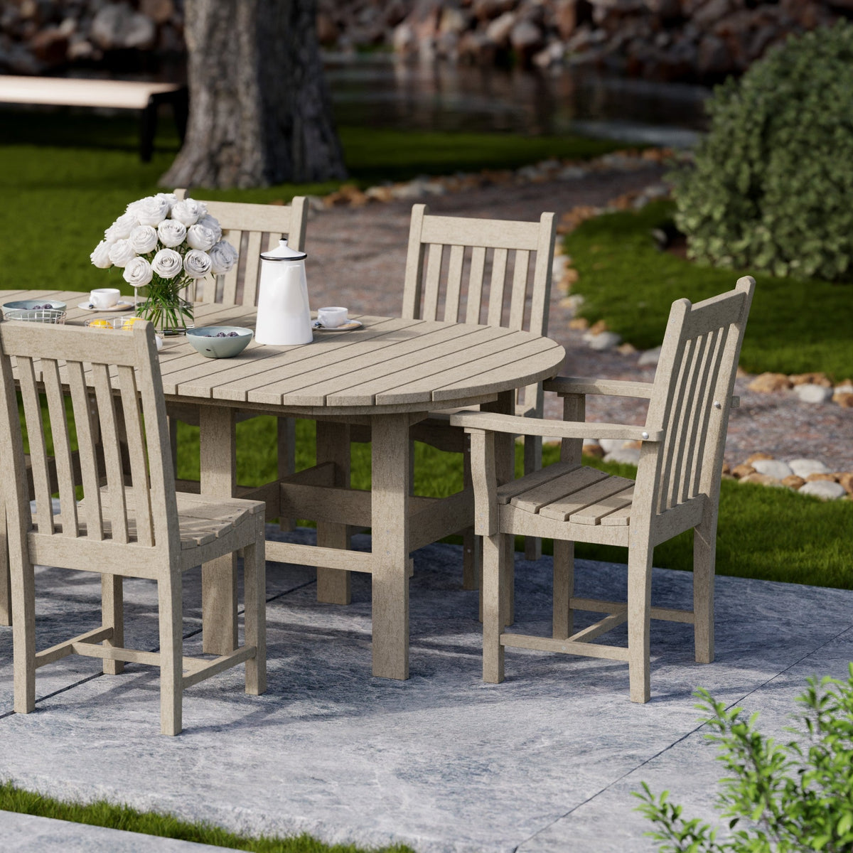 Classic 7-Piece 44"x84" Dining Set Dining Set