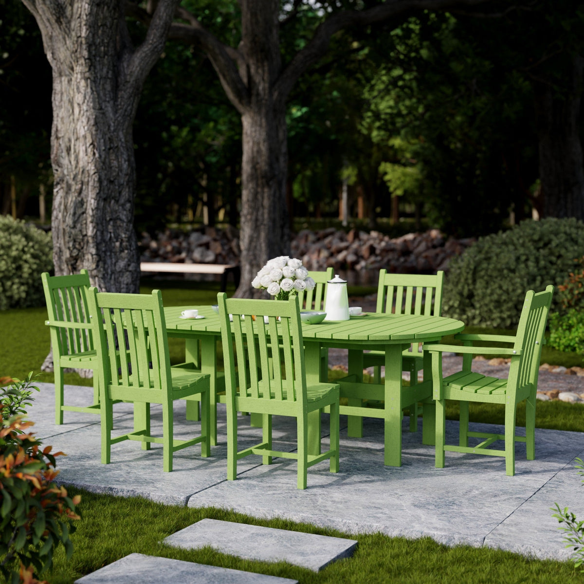 Classic 7-Piece 44"x84" Dining Set Dining Set