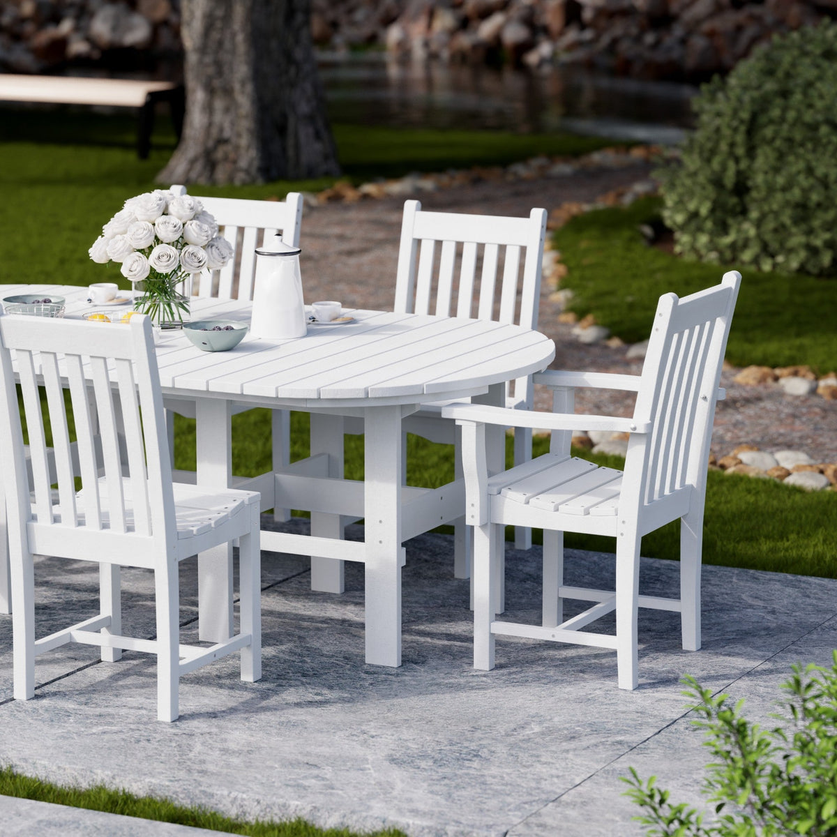 Classic 7-Piece 44"x84" Dining Set Dining Set