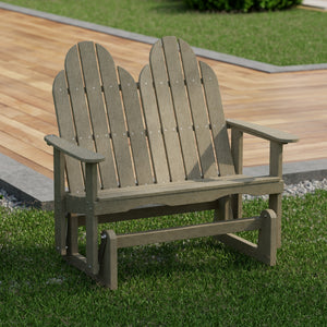 Classic Adirondack Glider Outdoor Glider