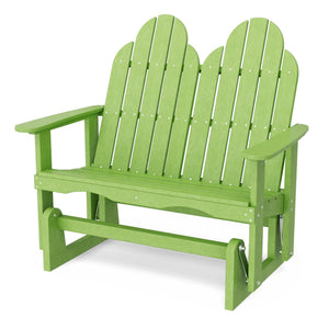 Classic Adirondack Glider Outdoor Glider