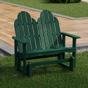 Classic Adirondack Glider Outdoor Glider