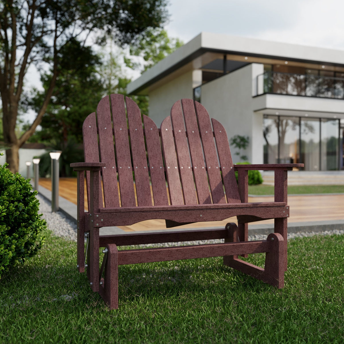 Classic Adirondack Glider Outdoor Glider