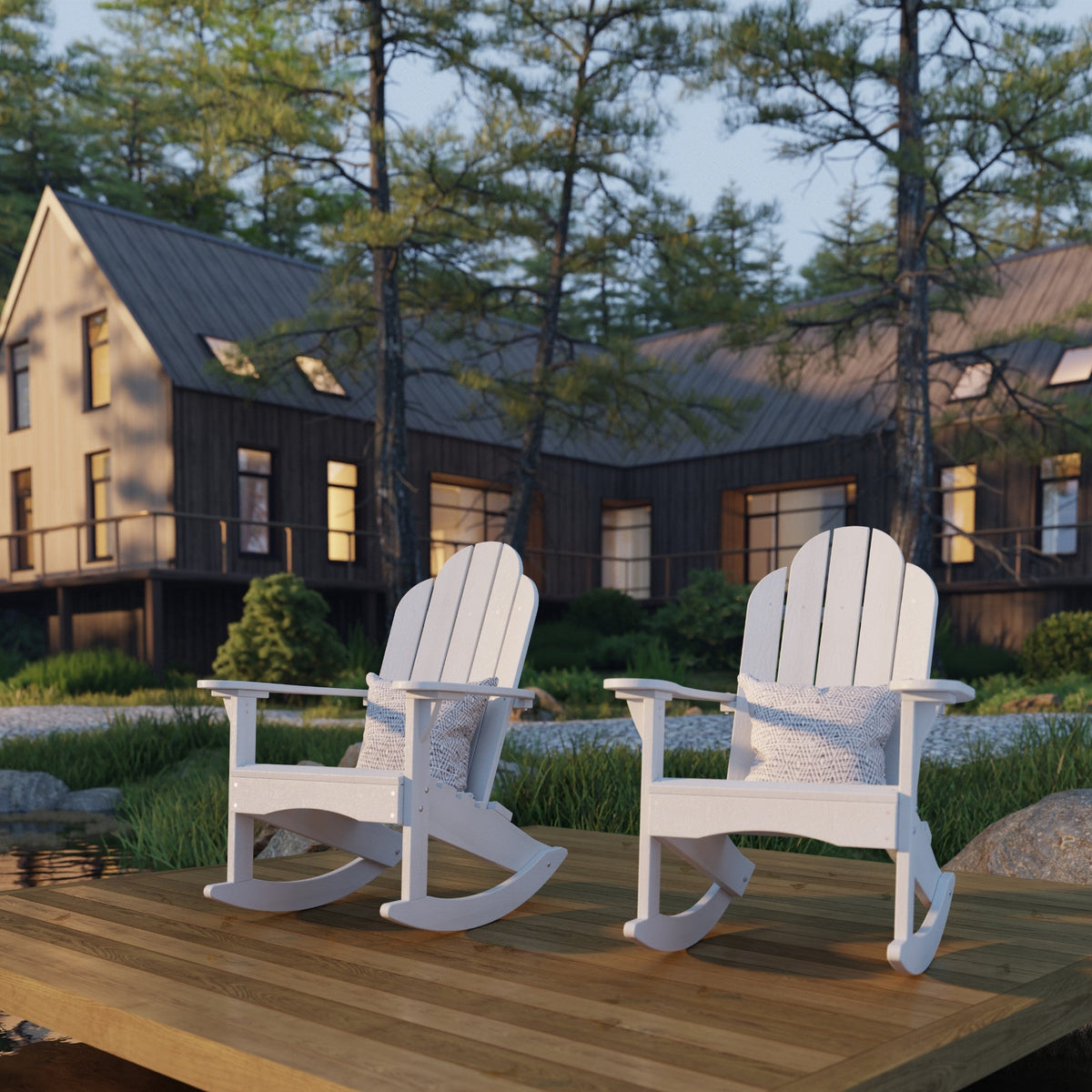 Classic Adirondack Rocker Rocking Chair