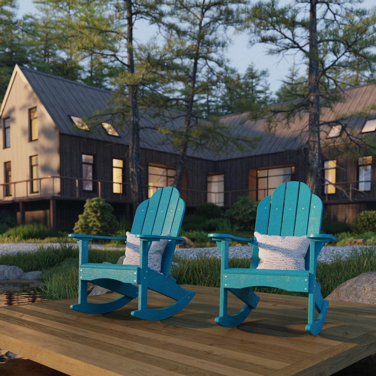 Classic Adirondack Rocker Rocking Chair