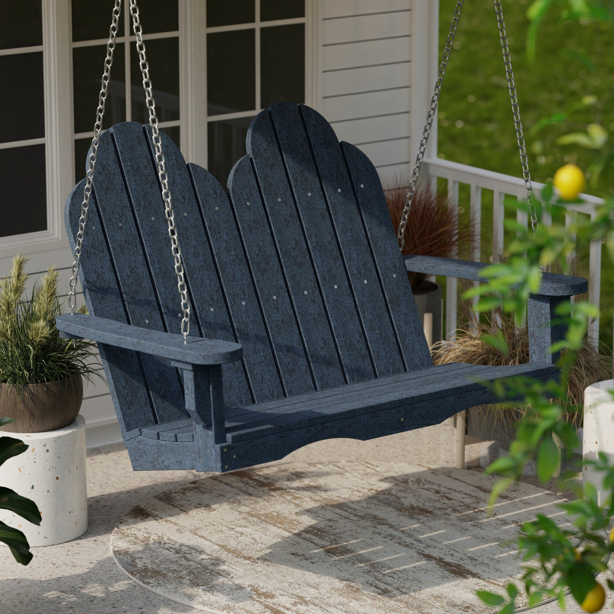 Classic Adirondack Swing Porch Swing