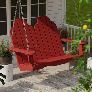 Classic Adirondack Swing Porch Swing