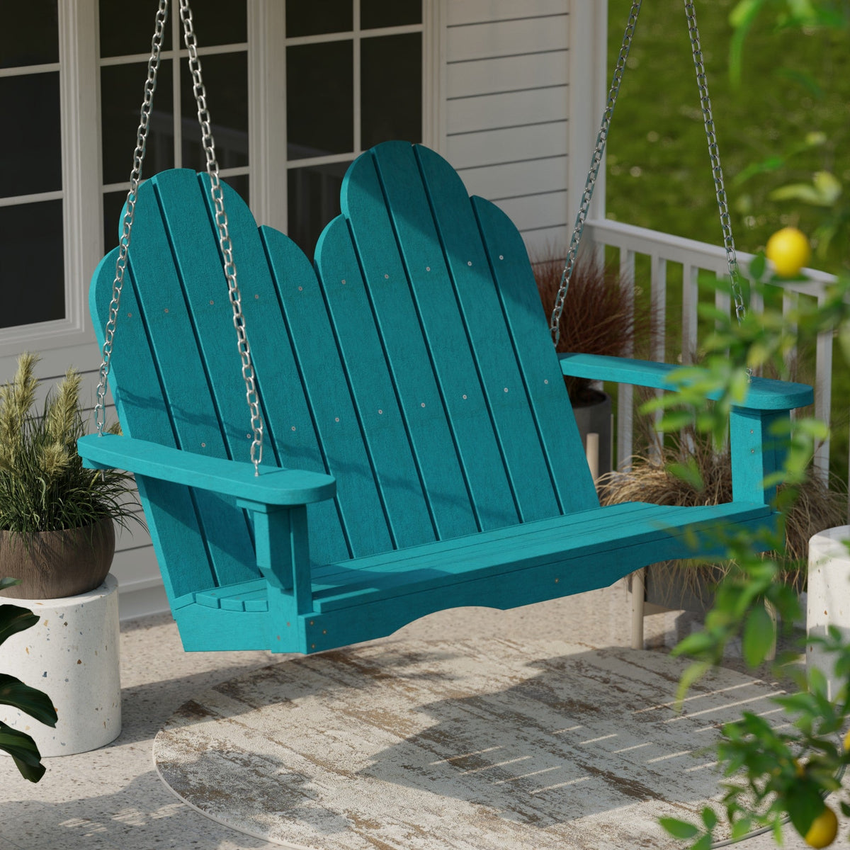 Classic Adirondack Swing Porch Swing