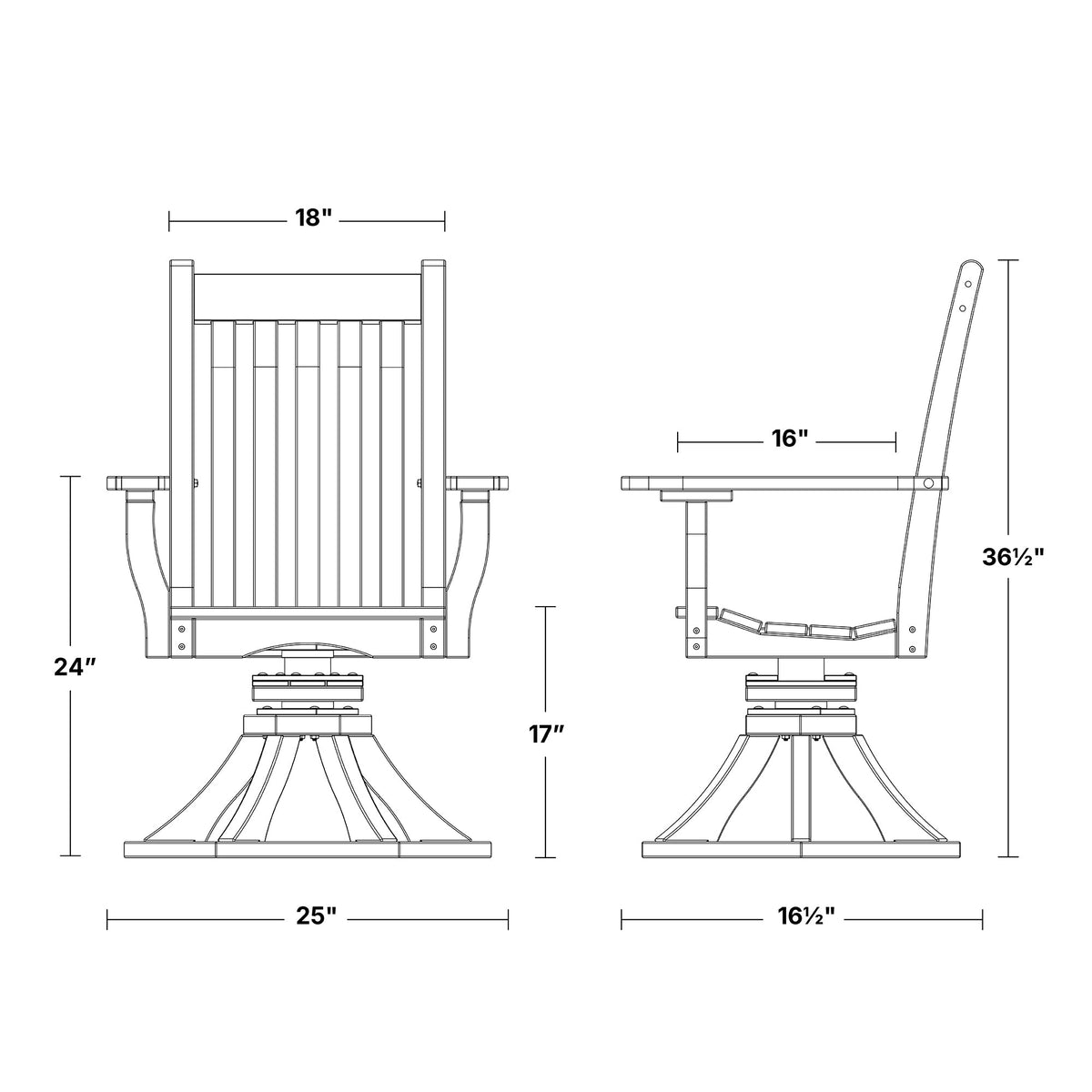 Classic Swivel Dining Arm Chair Swivel Chair