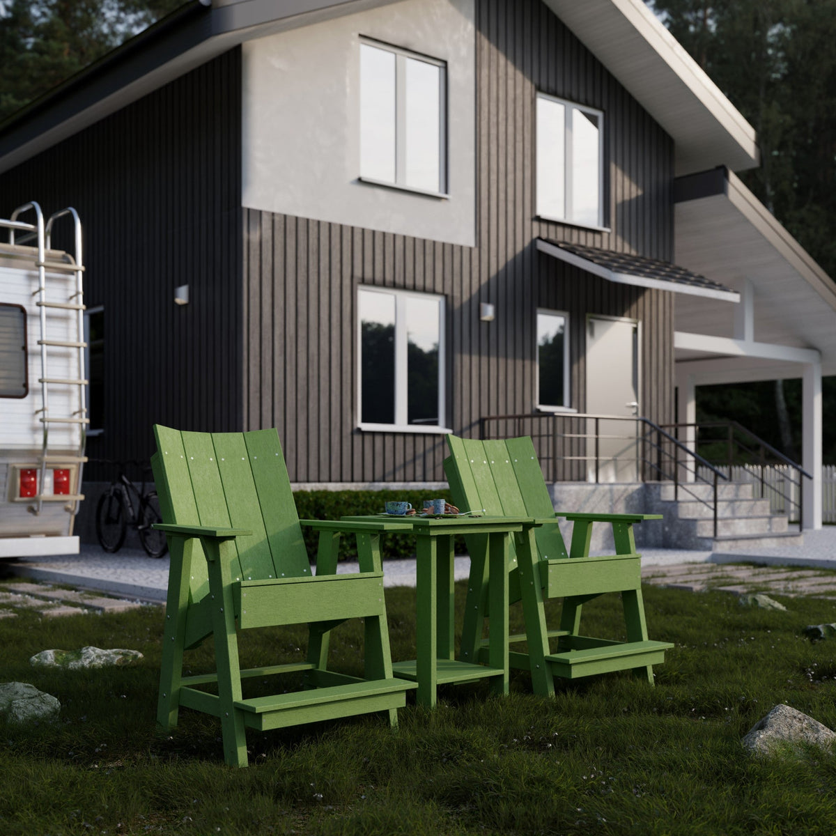 Contemporary High Adirondack Chair Outdoor Chair