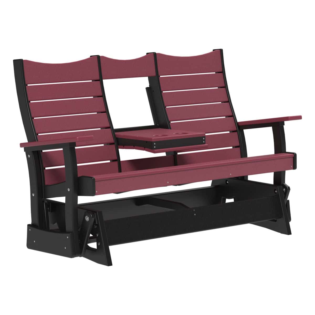 Contour Glider Porch Swing 5ft / Cherrywood & Black