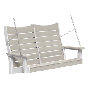 Contour Swing Porch Swing 4ft / Birch & White