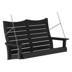 Contour Swing Porch Swing 4ft / Black
