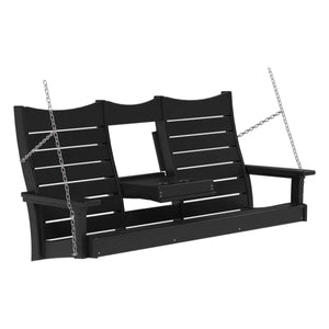 Contour Swing Porch Swing 5ft / Black