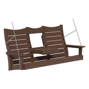 Contour Swing Porch Swing 5ft / Chestnut Brown