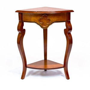 Corner Table - Cherry Finish by All Things Cedar Storage Benches