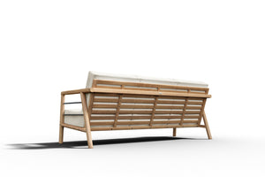 Daniele 4-Piece Teak Outdoor Patio Deep Seating Set with Sunbrella Canvas Cushion Outdoor Seating